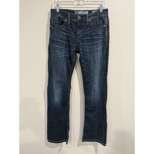 Buckle Aiden Straight Jeans Women Size 29R Blue Denim Stretch 5-Pocket Dark Wash